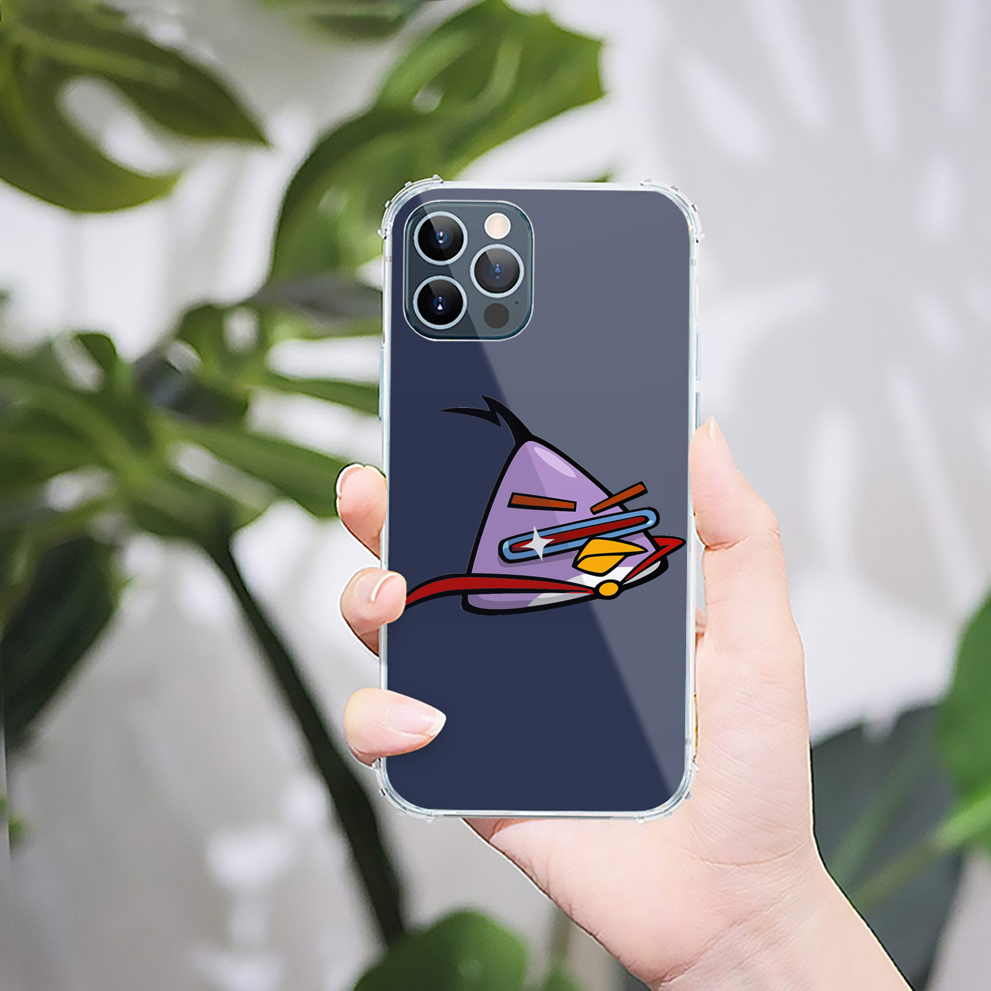 （画像用） Angry Birds アングリーバード 【iPhone 12シリーズ対応】透明スマホケース（クリアソフトケース）